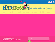 Tablet Screenshot of habitotschildcare.com